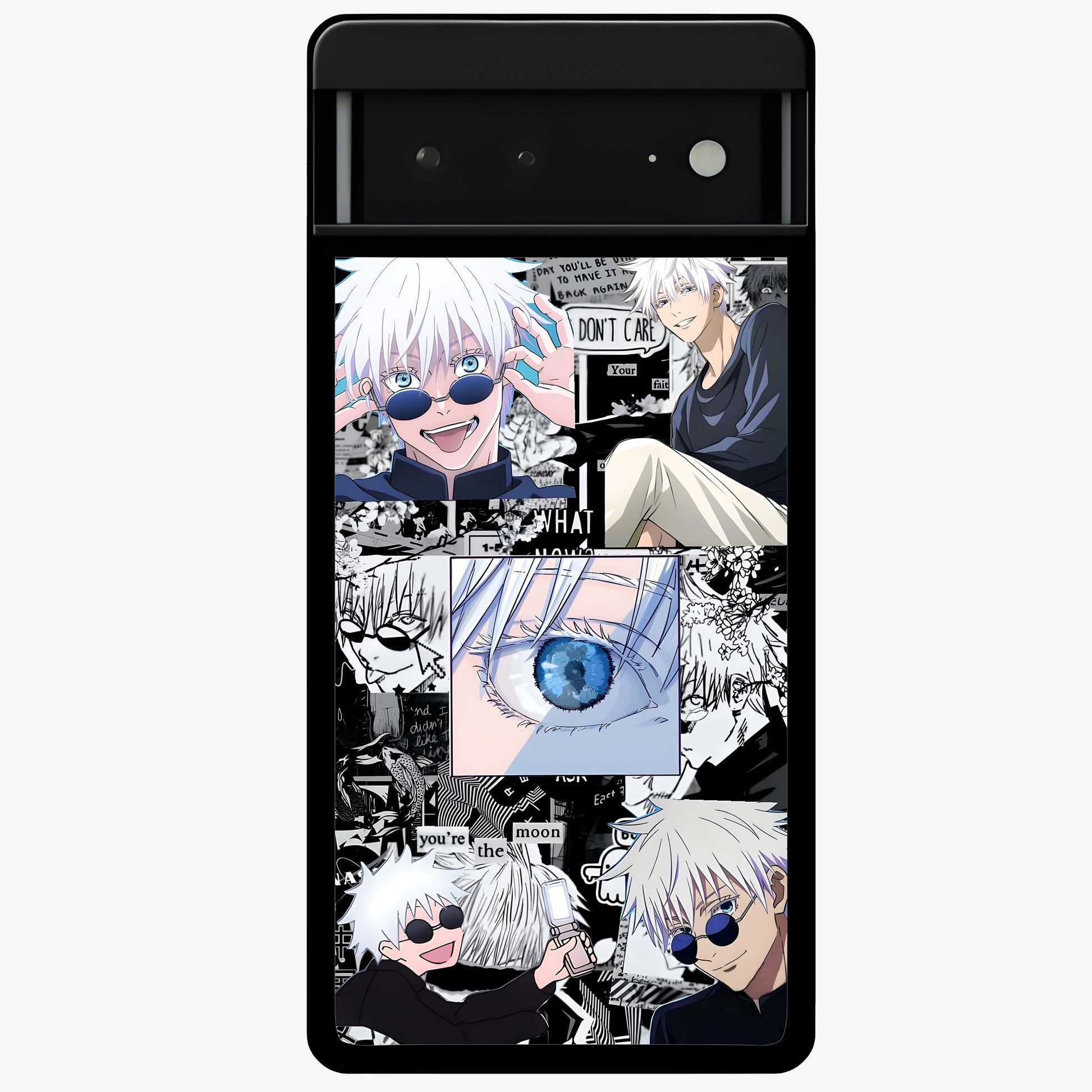 Infinity Sorcerer Chaos Glass Case showing flat back view with mystical sorcerer themed artwork and glossy glass finish.