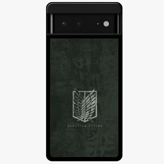 Wings Of Freedom Glass Case showing flat back view with symbolic wings artwork and glossy glass finish.