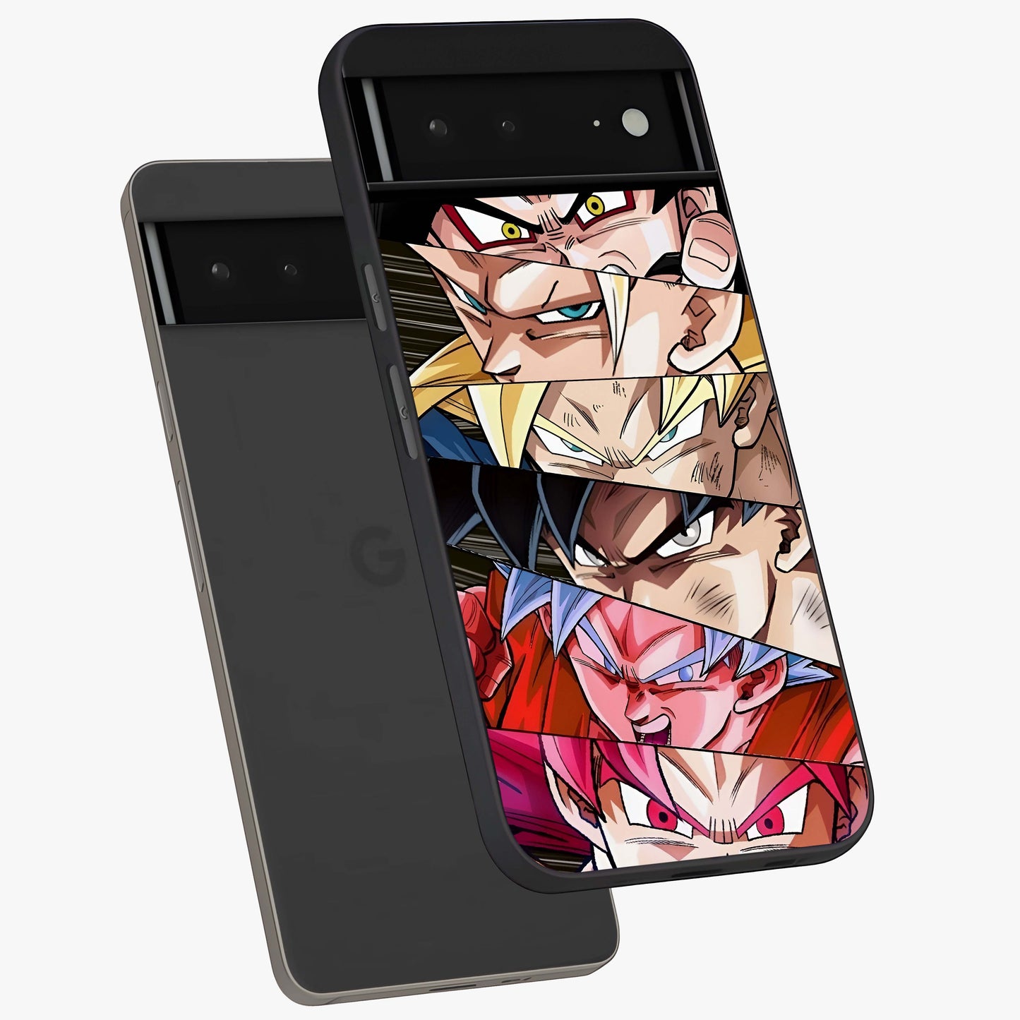 Anime Character Glass Case displayed in angled mockup highlighting colorful anime character illustration.