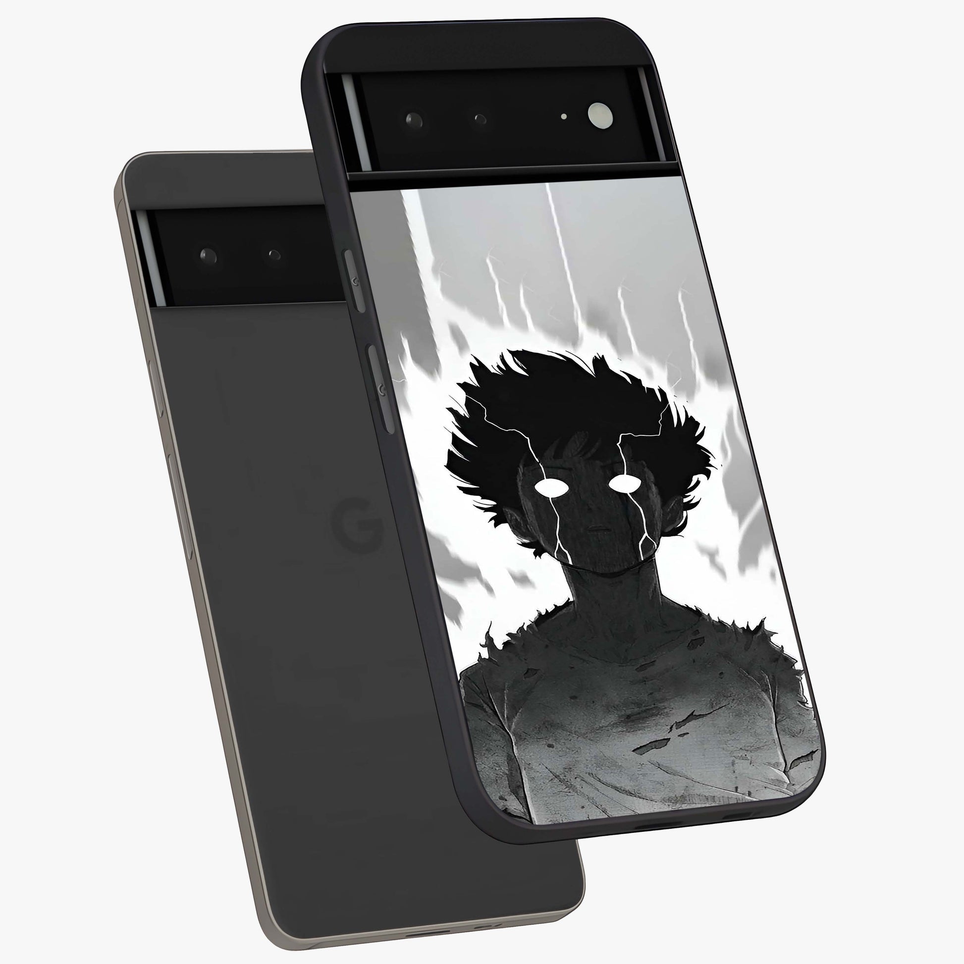 Awakened Inner Rage Glass Case displayed in angled mockup highlighting powerful graphic design and bold artistic theme.