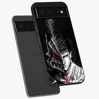 Berserker Blood Oath Glass Case displayed in angled mockup highlighting dark fantasy graphic design and powerful theme.