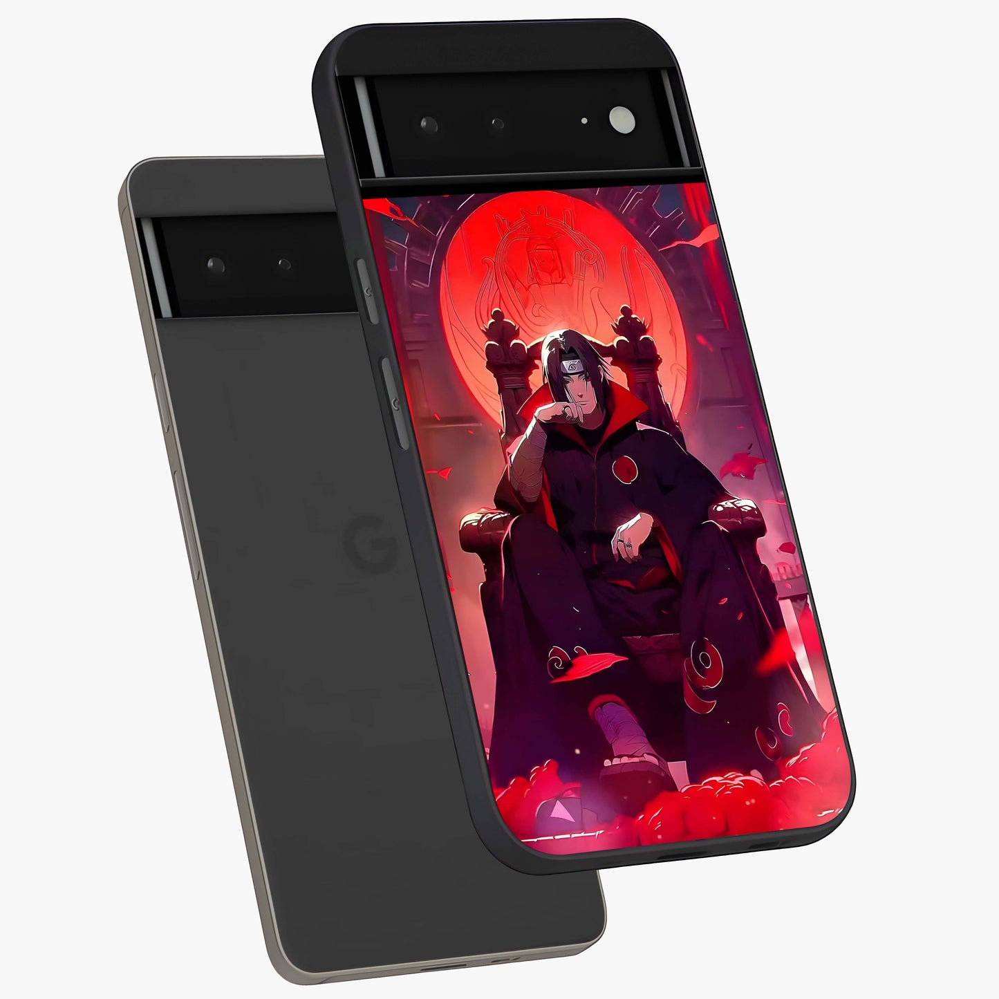 Blood Moon Sovereign Glass Case displayed in angled mockup highlighting dark celestial moon design and dramatic theme.