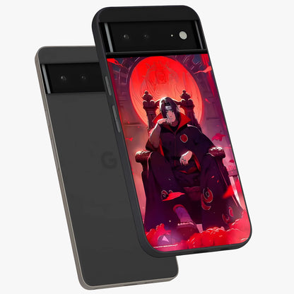 Blood Moon Sovereign Glass Case displayed in angled mockup highlighting dark celestial moon design and dramatic theme.