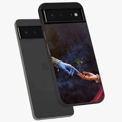 Divine Touch Eternal Glass Case displayed in angled mockup highlighting elegant divine inspired design with calm aesthetic style.
