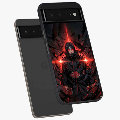 Focused Blade Discipline Glass Case displayed in angled mockup highlighting clean minimal text artwork with modern aesthetic style.