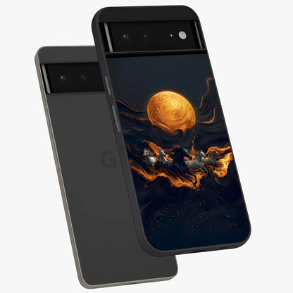 Golden Royal Heritage Glass Case displayed in angled mockup highlighting luxurious heritage design with golden aesthetic style.