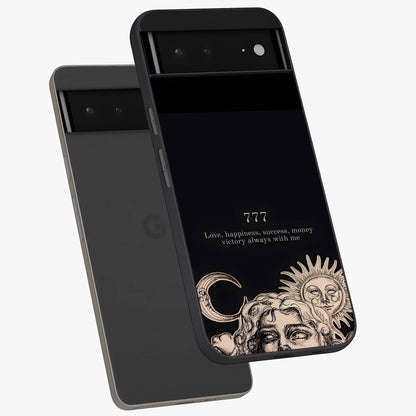 Mystic Victory Aura Glass Case displayed in angled mockup highlighting energetic aura design with bold mystical aesthetic.