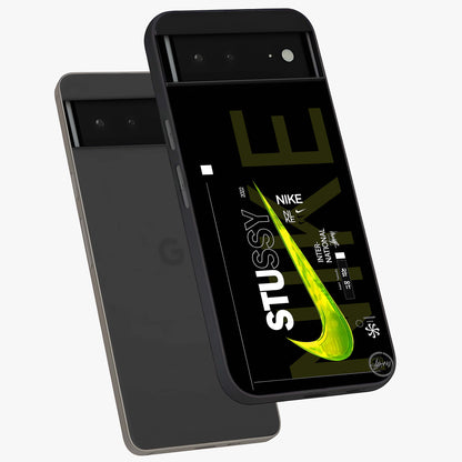 Neon Street Edition Glass Case displayed in angled mockup highlighting vibrant urban design with bold street aesthetic.