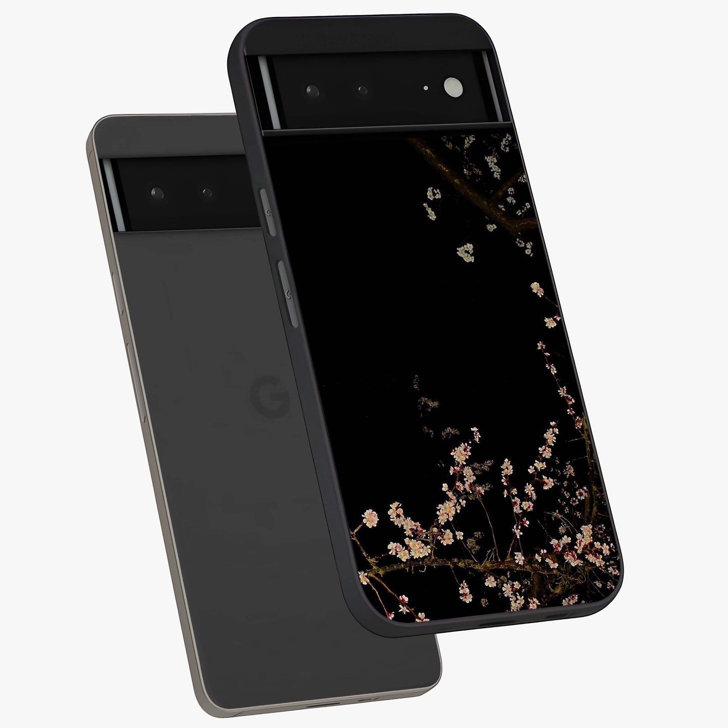 Petal Moon Light With Custom Name Glass Case displayed in angled mockup highlighting delicate petal design with custom name feature.