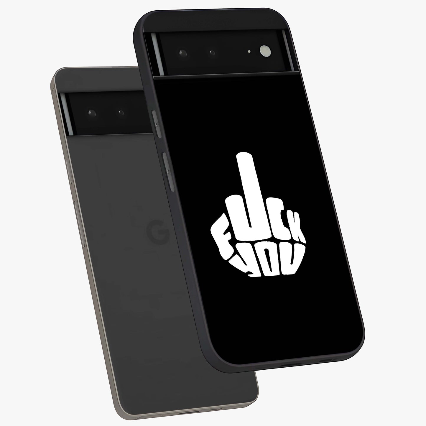 Rebel Mode On Glass Case displayed in angled mockup highlighting edgy text design with modern street aesthetic.