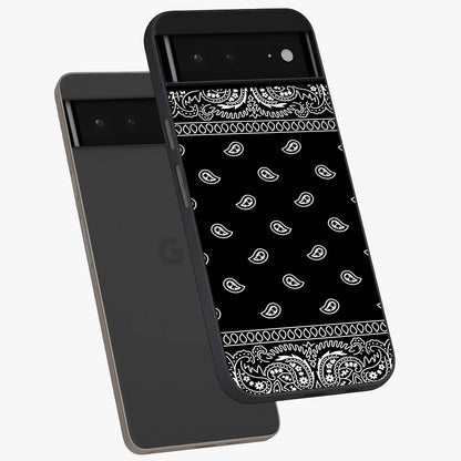 Retro Rebel Threads Glass Case displayed in angled mockup highlighting retro inspired graphic design with rebellious aesthetic.