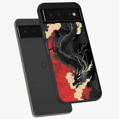 Shadow Dragon Fury Glass Case displayed in angled mockup highlighting powerful dragon illustration with dark fantasy aesthetic.