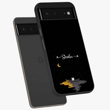 Silent Night Row Glass Case displayed in angled mockup highlighting peaceful evening design with dreamy night aesthetic.