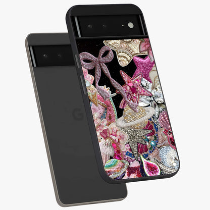 Starlit Jewel Dream Glass Case displayed in angled mockup highlighting glowing celestial jewel design with dreamy aesthetic.