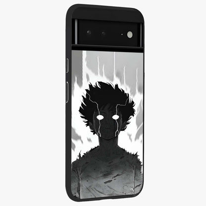 Awakened Inner Rage Glass Case upright view showcasing dramatic artwork with strong expressive aesthetic.