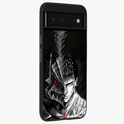 Berserker Blood Oath Glass Case upright view showcasing intense warrior aesthetic with dramatic artistic style.