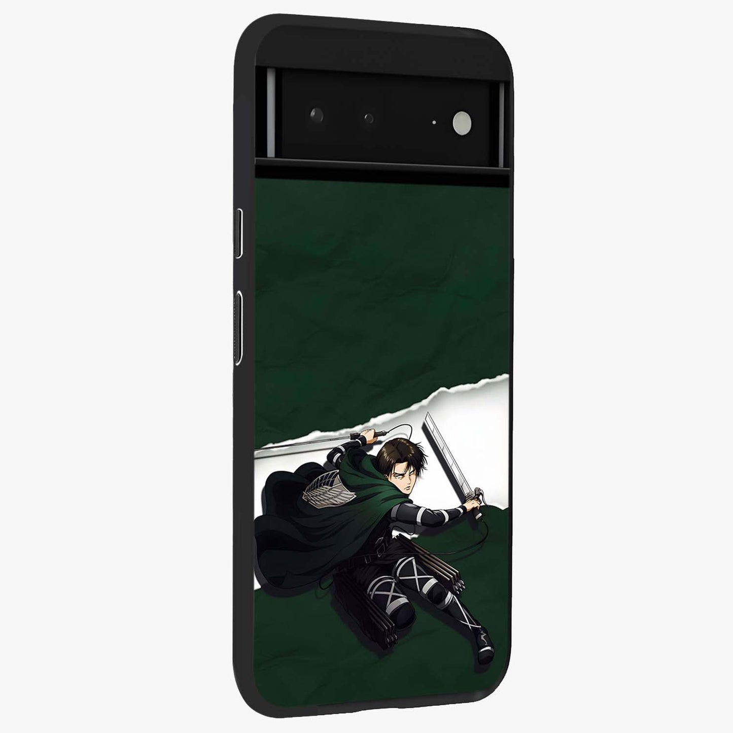 Emerald War Vanguard Glass Case upright view showcasing dramatic warrior artwork with bold fantasy theme.