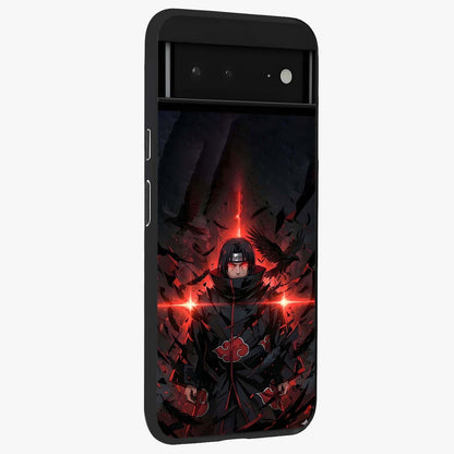 Focused Blade Discipline Glass Case upright view showcasing strong typography statement with sleek motivational theme.