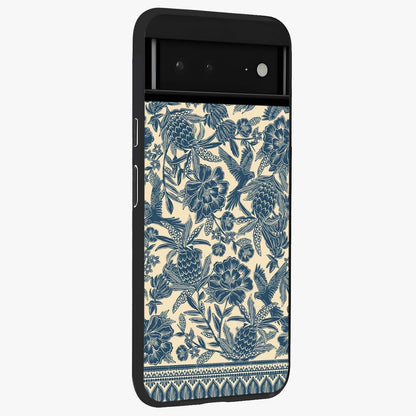 Heirloom Wild Bloom Glass Case upright view showcasing delicate wildflower artwork with timeless floral theme.