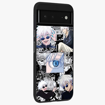 Infinity Sorcerer Chaos Glass Case upright view showcasing dramatic sorcerer artwork with chaotic mystical theme.