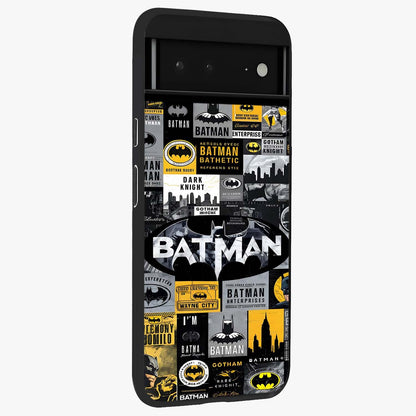 Knight Gotham Rise Glass Case upright view showcasing bold vigilante themed artwork with gothic city vibe.