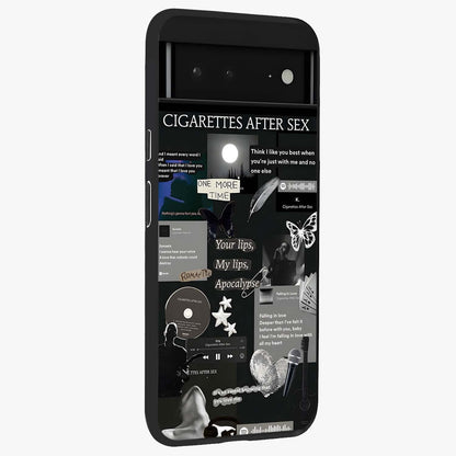 Midnight Love Echo Glass Case upright view showcasing expressive romantic artwork with dreamy midnight theme.