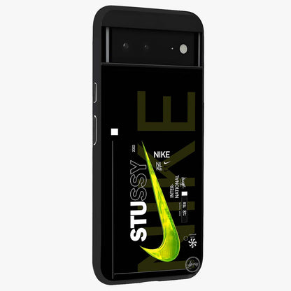 Neon Street Edition Glass Case upright view showcasing colorful neon artwork with modern street culture theme.