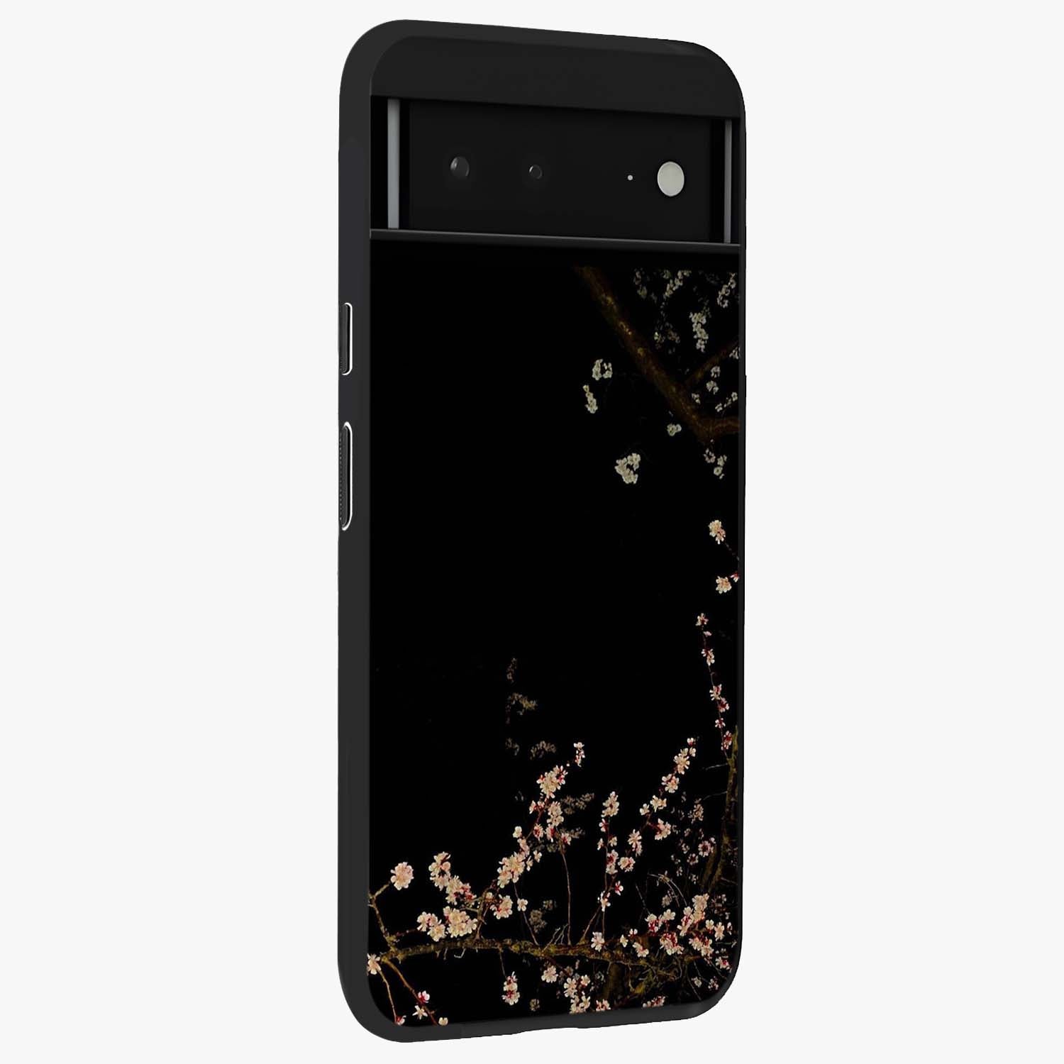 Petal Moon Light With Custom Name Glass Case upright view showcasing elegant floral moon artwork with personalized aesthetic.
