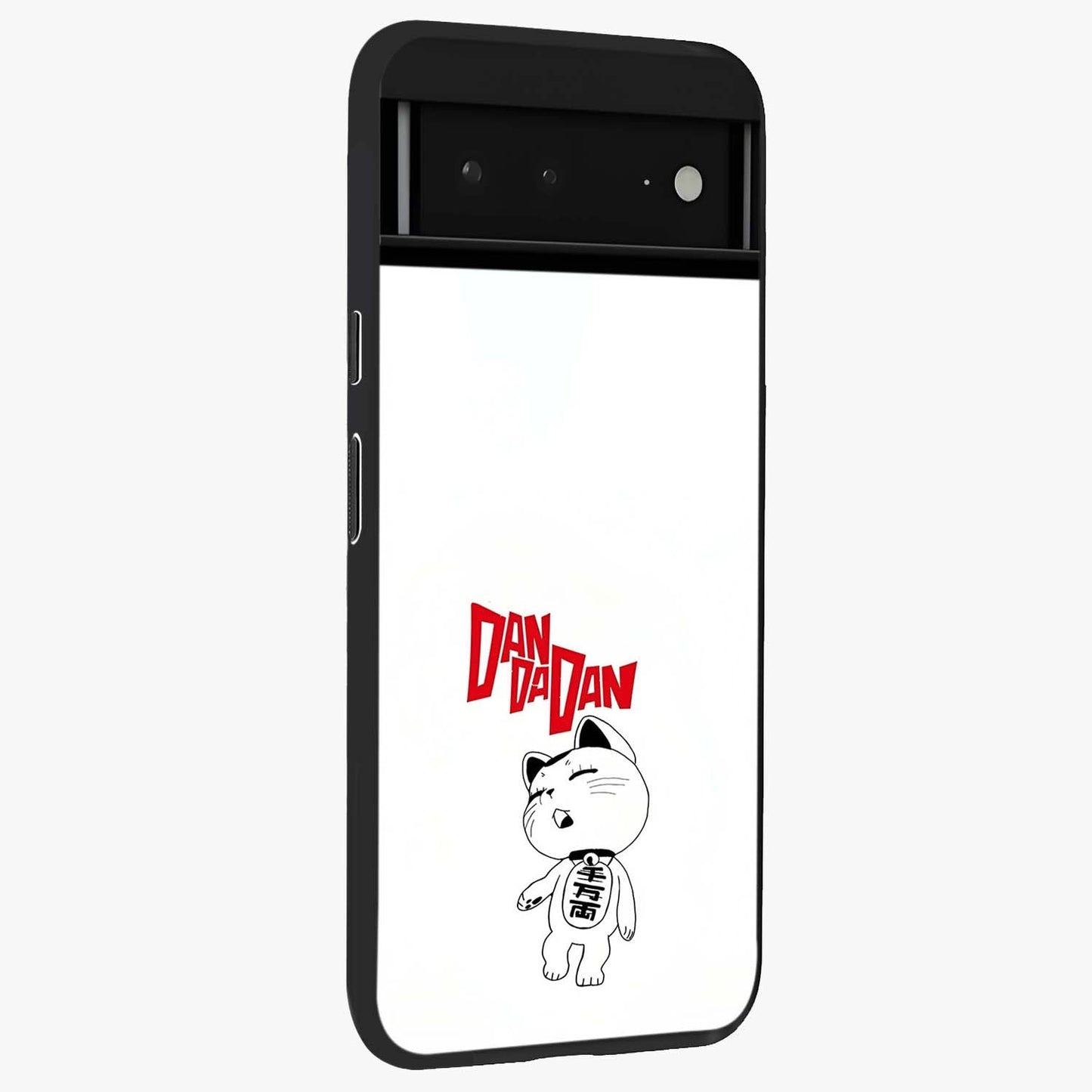 Playful Spirit Charm Glass Case upright view showcasing vibrant charm artwork with fun artistic theme.