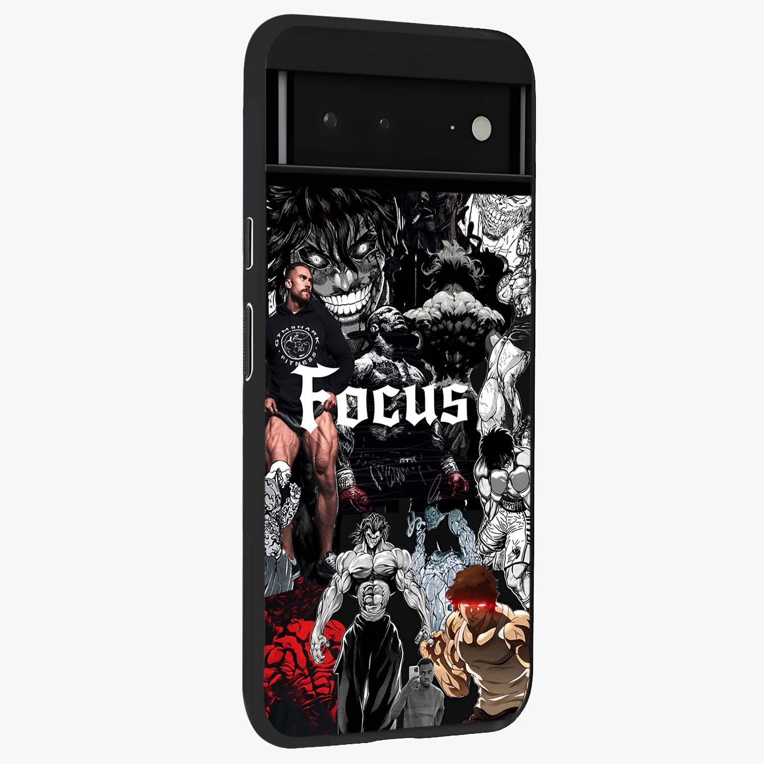 Relentless Power Focus Glass Case upright view showcasing strong inspirational artwork with powerful focus theme.