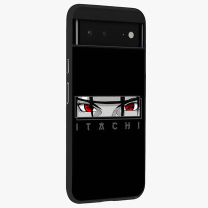 Scarlet Gaze Dominance Glass Case upright view showcasing powerful dramatic artwork with dominant artistic theme.