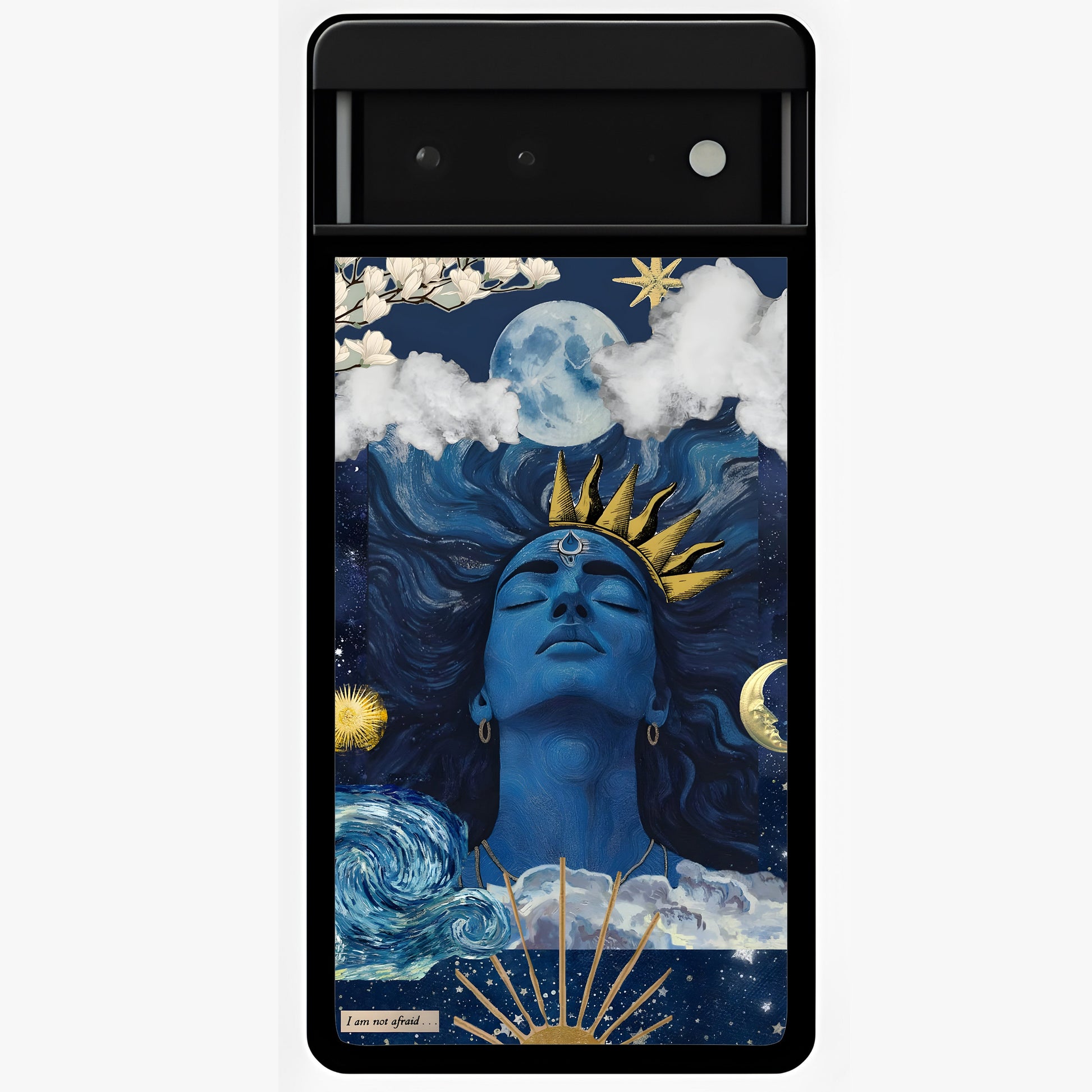 Aesthetic Lord Shiva Glass Case showing flat back view with divine Shiva artwork and glossy glass finish.