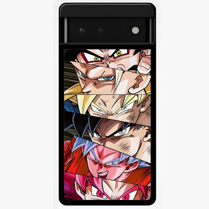Anime Character Glass Case showing flat back view with vibrant anime artwork and glossy glass finish.