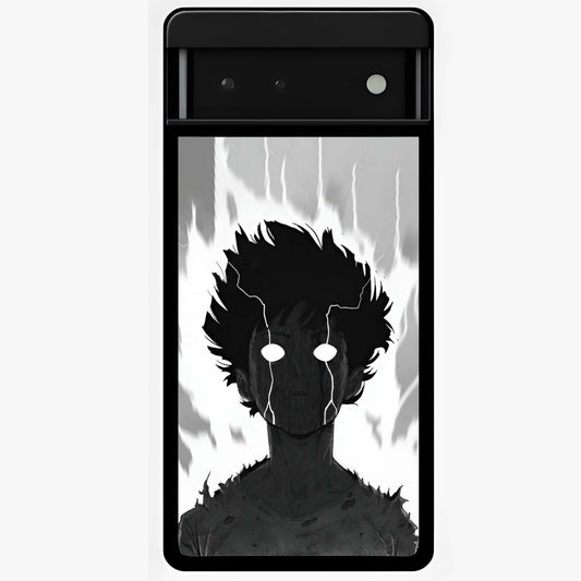 Awakened Inner Rage Glass Case showing flat back view with intense artistic artwork and glossy glass finish.
