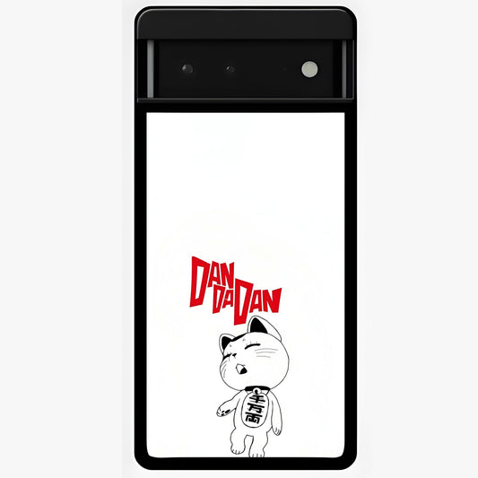 Playful Spirit Charm Glass Case showing flat back view with cheerful charm themed artwork and glossy glass finish.