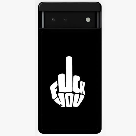 Rebel Mode On Glass Case showing flat back view with bold rebellious typography artwork and glossy glass finish.