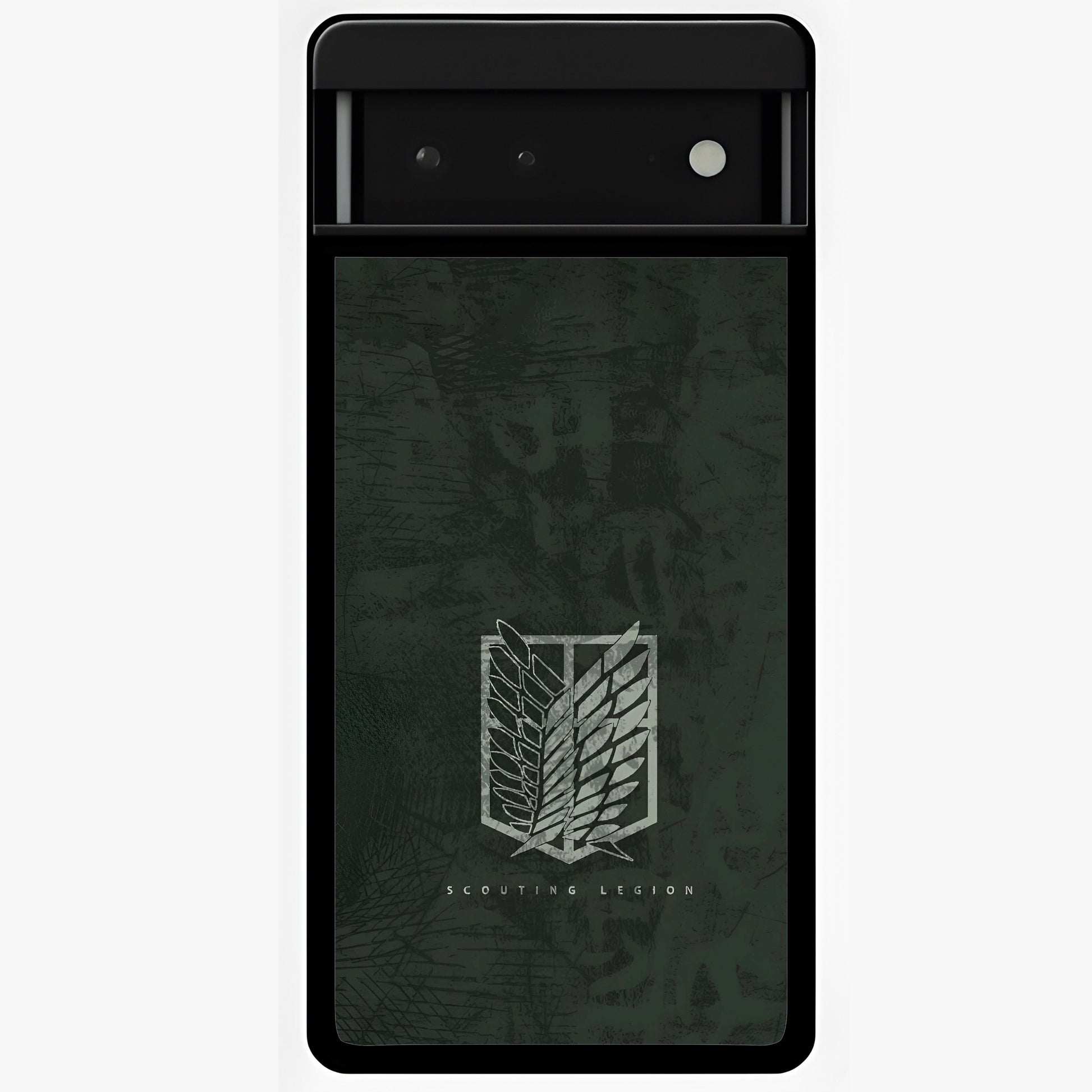 Wings Of Freedom Glass Case showing flat back view with symbolic wings artwork and glossy glass finish.