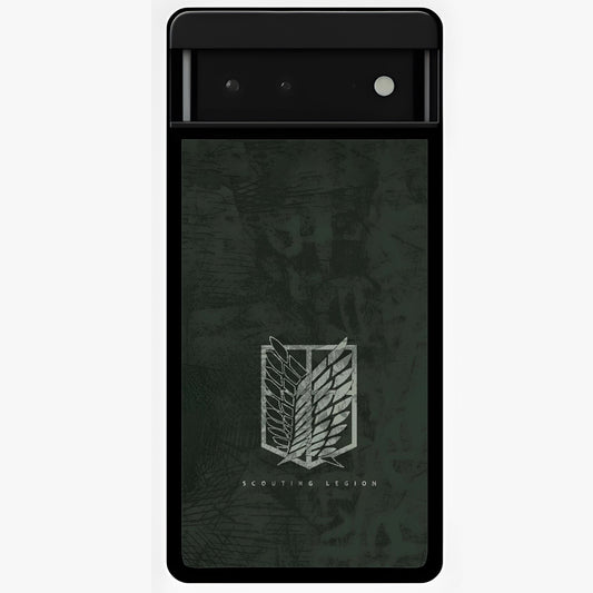 Wings Of Freedom Glass Case showing flat back view with symbolic wings artwork and glossy glass finish.