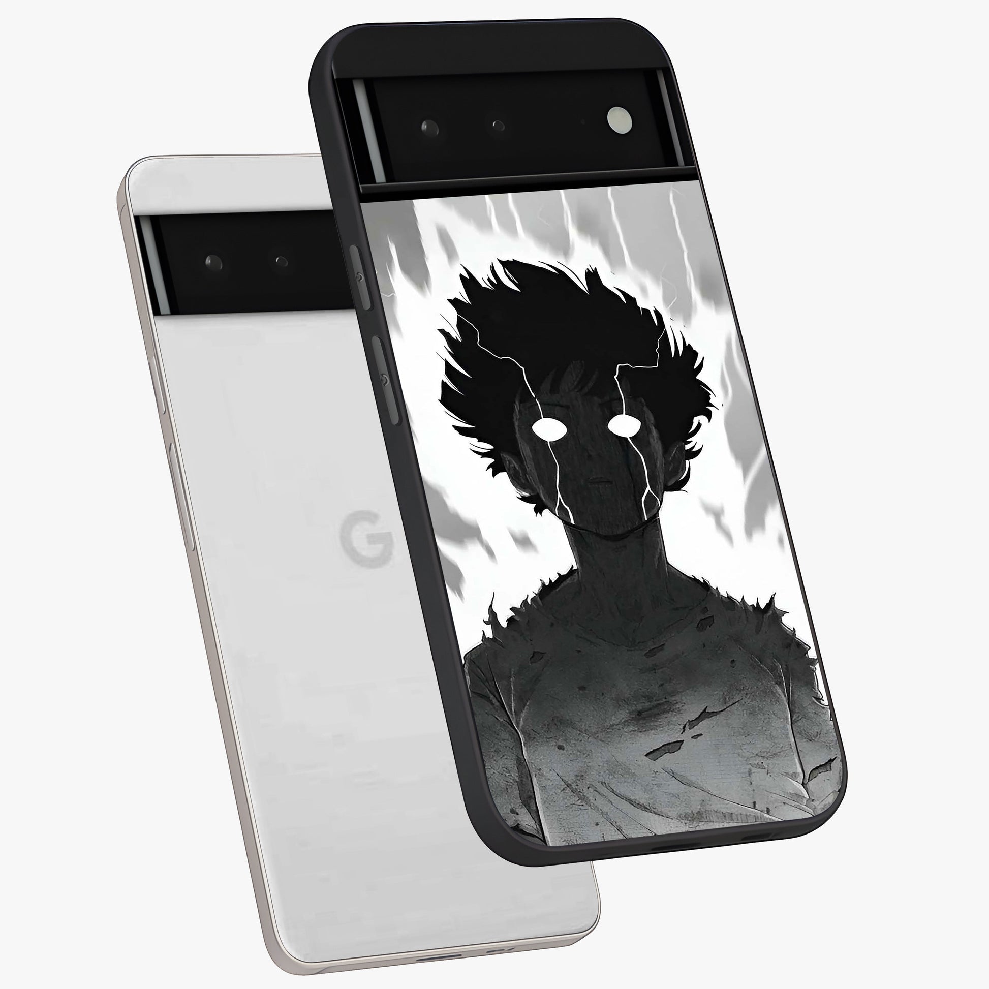 Awakened Inner Rage Glass Case displayed in angled mockup highlighting powerful graphic design and bold artistic theme.