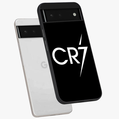 Cr7 Elite Strike Glass Case displayed in angled mockup highlighting powerful sports graphic with bold athletic theme.