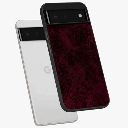 Crimson Fade Flow Glass Case displayed in angled mockup highlighting smooth gradient design with modern aesthetic style.