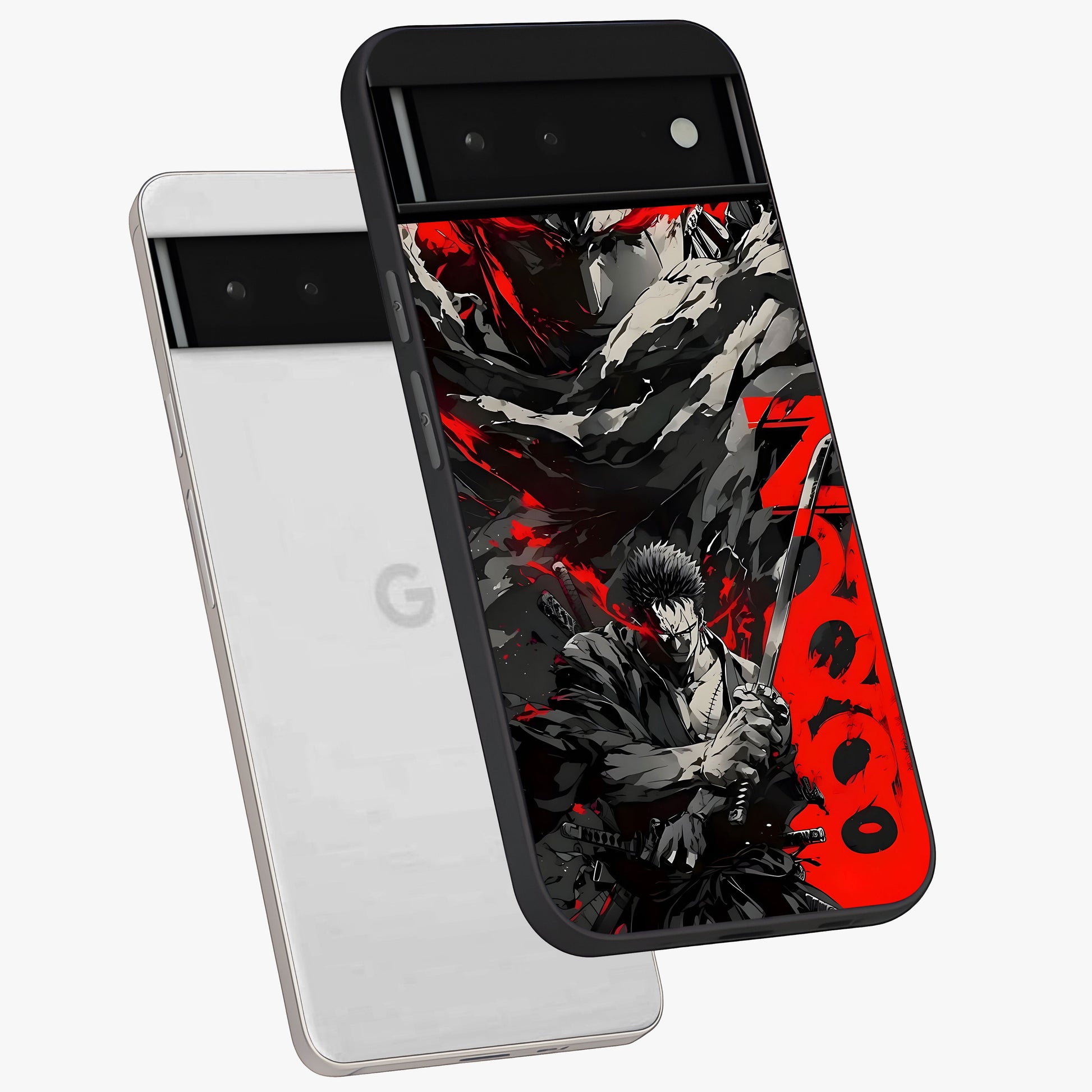 Demon Sword Resolve Glass Case displayed in angled mockup highlighting powerful demon sword illustration with dark fantasy aesthetic.