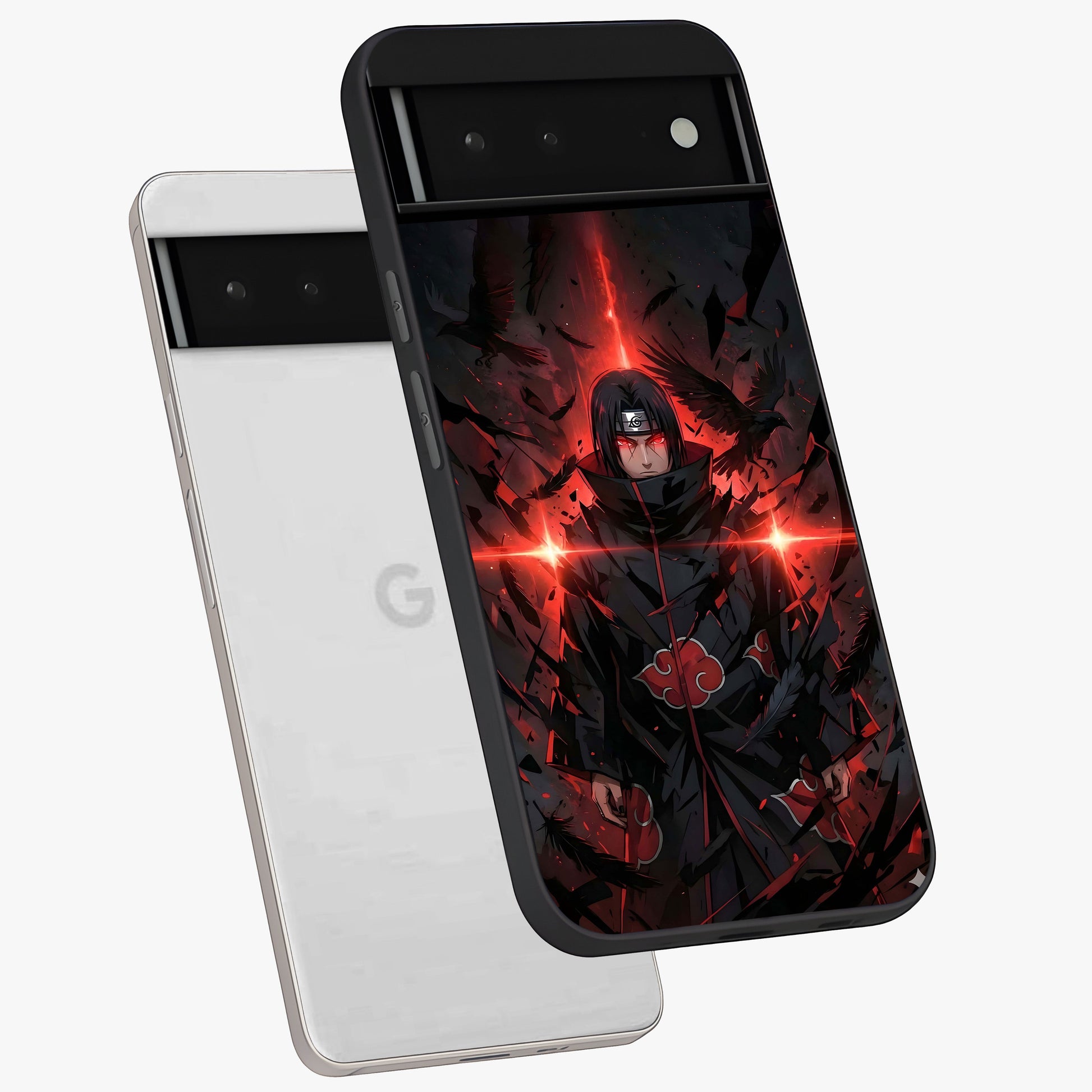 Focused Blade Discipline Glass Case displayed in angled mockup highlighting clean minimal text artwork with modern aesthetic style.