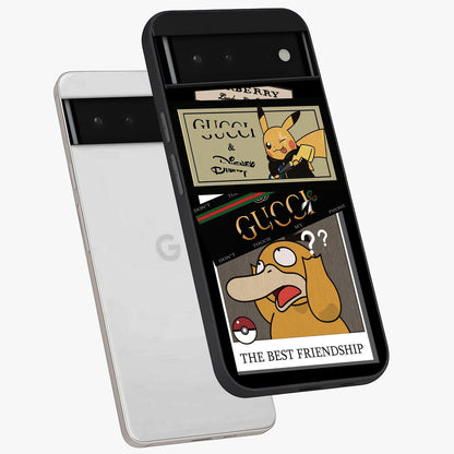 Gucci Play Mashup Glass Case displayed in angled mockup highlighting stylish fashion mashup design with bold aesthetic.