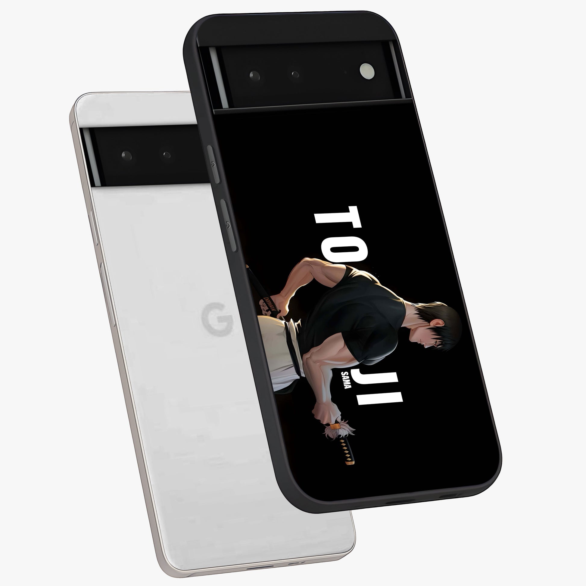 Midnight Blade Resolve Glass Case displayed in angled mockup highlighting powerful blade illustration with dramatic dark aesthetic.