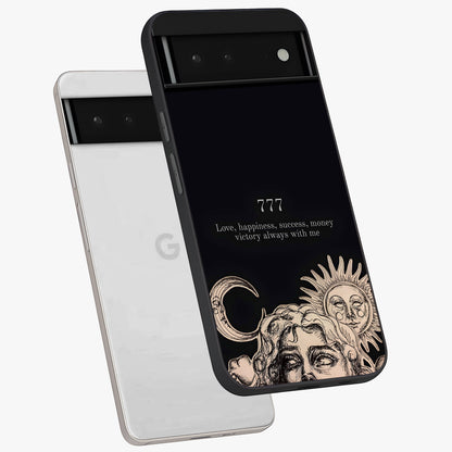 Mystic Victory Aura Glass Case displayed in angled mockup highlighting energetic aura design with bold mystical aesthetic.