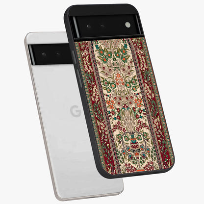 Persian Inspired Glass Case displayed in angled mockup highlighting intricate traditional design with elegant cultural aesthetic.
