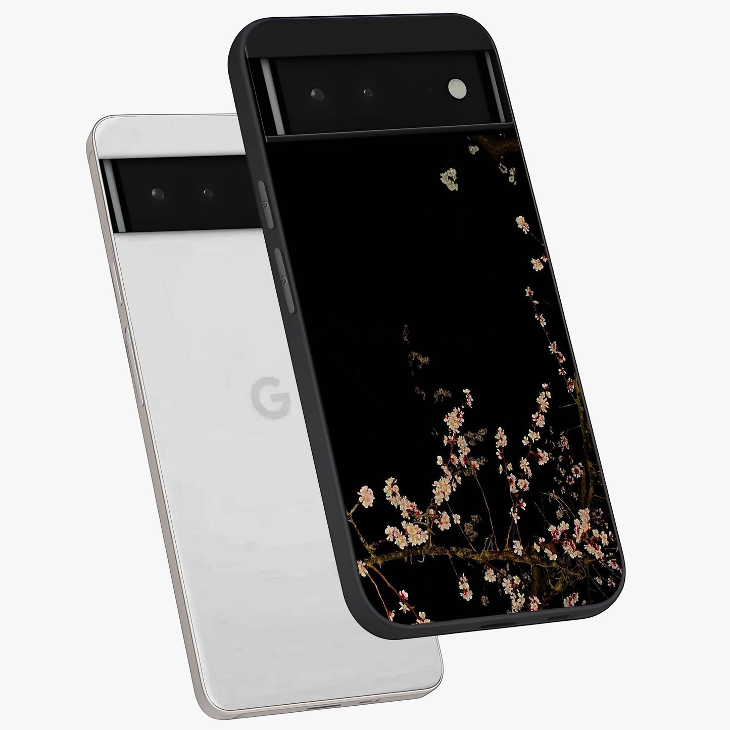 Petal Moon Light With Custom Name Glass Case displayed in angled mockup highlighting delicate petal design with custom name feature.