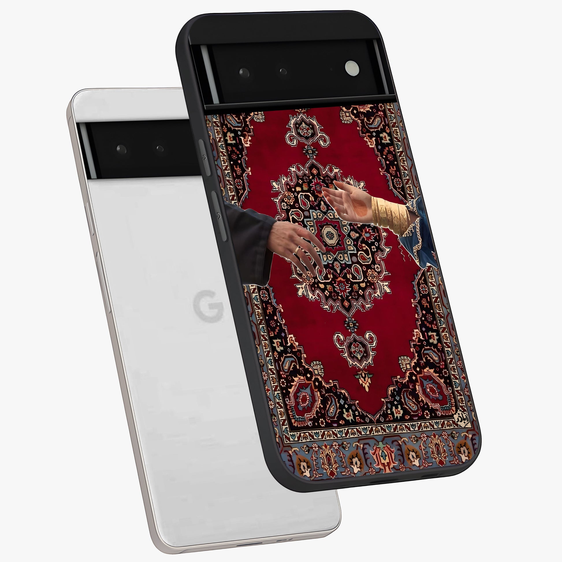Royal Touch Reach Glass Case displayed in angled mockup highlighting sophisticated design with refined luxury aesthetic.