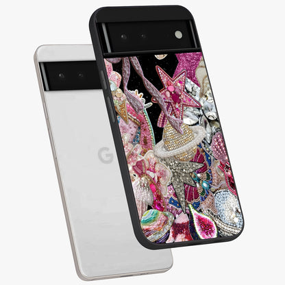 Starlit Jewel Dream Glass Case displayed in angled mockup highlighting glowing celestial jewel design with dreamy aesthetic.